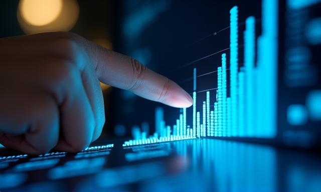 Interactive UI showing drill-down data visualization features