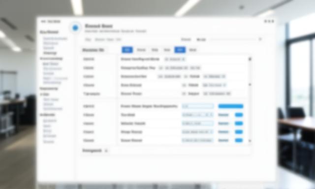 Automated reporting software interface showing scheduled tasks and reports